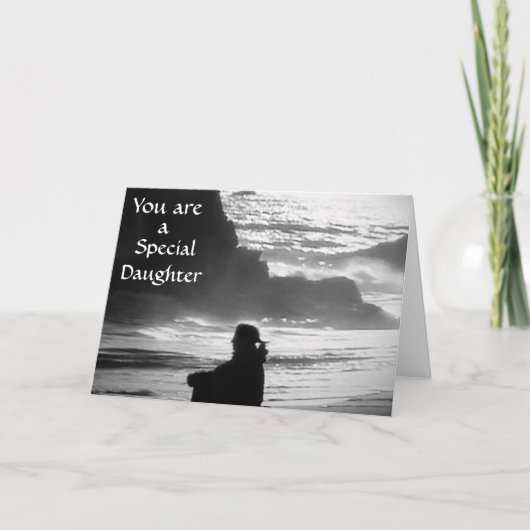 CARTE ANNIVERSAIRE DE LA FILLE SPÉCIALE (Devant)