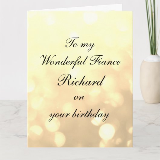 Carte Anniversaire de la finance personnalisée (Devant)