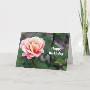 Carte Anniversaire de la floraison de rose