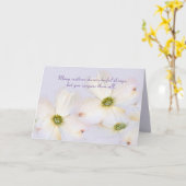 Carte anniversaire de la floraison du crabon sur le pour (Fleur jaune)
