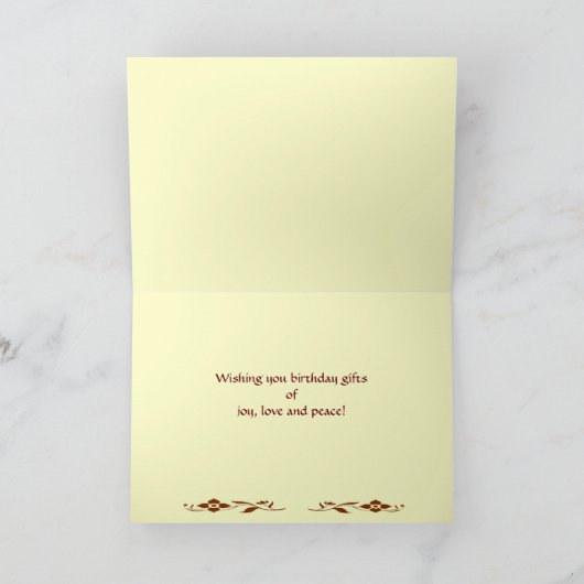 Carte Anniversaire de la forêt de hêtres (Intérieur)