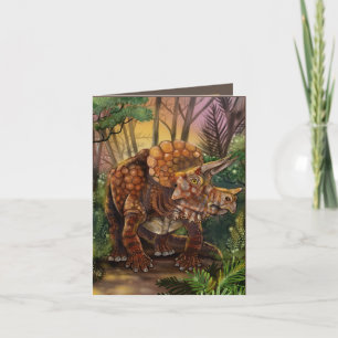 Carte Anniversaire de la forêt des Tricératops