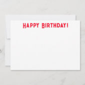 Carte Anniversaire de la Fourmi Pun (Dos)