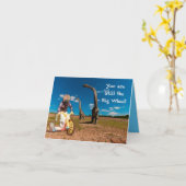 Carte Anniversaire de la "Grande Roue" (Fleur jaune)