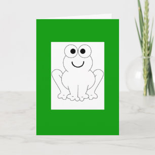 Carte Anniversaire de la grenouille