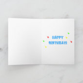Carte Anniversaire de la guitare (Intérieur)
