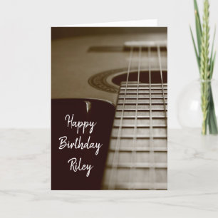 Carte Anniversaire de la Guitare