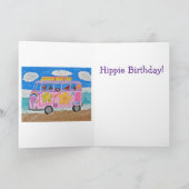 Carte Anniversaire de la hippie teckel (Intérieur)