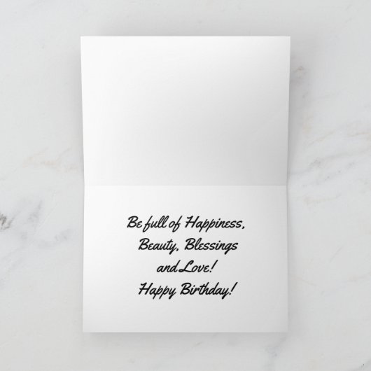 Carte Anniversaire de la libellule (Intérieur)