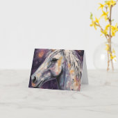 Carte Anniversaire de la licorne (Fleur jaune)