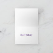 Carte Anniversaire de la licorne (Intérieur)