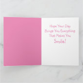 Carte Anniversaire de la licorne magique (Intérieur)