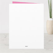 Carte Anniversaire de la licorne magique (Dos)