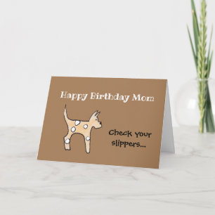 Carte Anniversaire de la maman du chien