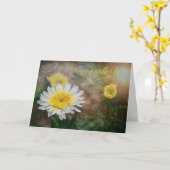 Carte Anniversaire de la marguerite douce et rêveuse (Fleur jaune)