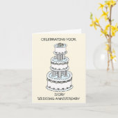 Carte Anniversaire de la Mariage ivoirienne 14 ans (Fleur jaune)