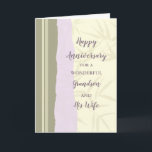 Carte Anniversaire de la Mariage moderne Grandson et sa<br><div class="desc">Bonne carte d'anniversaire mariage pour petit-fils et sa femme avec un design moderne,  et vers sentimental.</div>