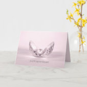 Carte anniversaire de la mariage perle dans le coquillag (Fleur jaune)