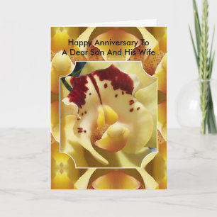 Carte Anniversaire de la Mariage personnalisée de l'orch