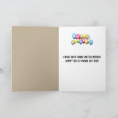 Carte Anniversaire de la marmotte (Intérieur)