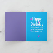 Carte Anniversaire de la mère de chat drôle à faire soi- (Intérieur)