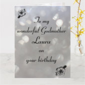 Carte Anniversaire de la mère-mère personnalisée (Fleur jaune)