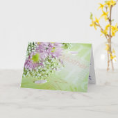 Carte Anniversaire de la mère ou Fête des mères (Fleur jaune)