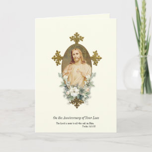 Carte Anniversaire de la mort d'un être cher au Sacré-Cœ