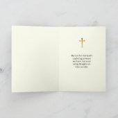 Carte Anniversaire de la mort Perdu aimé Jésus Floral (Intérieur)