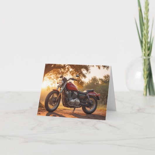 Carte Anniversaire de la moto (Devant)