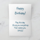 Carte Anniversaire de la moto (Intérieur)