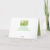 Carte Anniversaire de la nature des champignons (Dos)