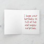 Carte Anniversaire de la nièce (Intérieur)