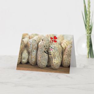 Carte Anniversaire de la paire d'arachides