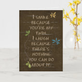 Carte Anniversaire de la parties scintillant à humours j (Fleur jaune)