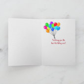 Carte Anniversaire de la parties scintillant humour-flor (Intérieur)