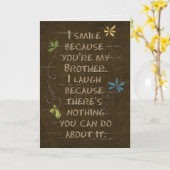 Carte Anniversaire de la parties scintillant humour-flor (Fleur jaune)