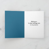 Carte Anniversaire de la Pawprint de berger australien (Intérieur)