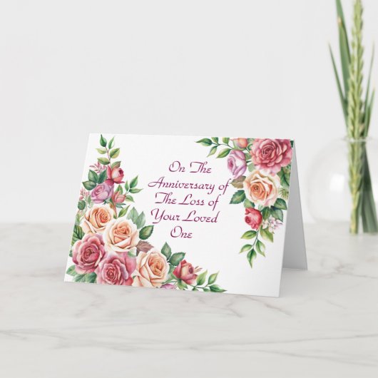 Carte Anniversaire de la perte de la mort d’une personne (Devant)