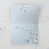 Carte Anniversaire de la perte de l'ami Blue Swirls (Intérieur)