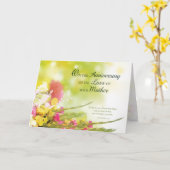 Carte Anniversaire de la perte de mère, la mort, fleurs (Fleur jaune)