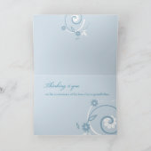 Carte Anniversaire de la perte de remous bleus première (Intérieur)