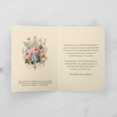 Carte Anniversaire de la petite-fille Écriture florale r (Intérieur)