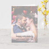 Carte Anniversaire de la photo de script moderne tendanc (Fleur jaune)