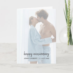 Carte Anniversaire de la photo de script moderne tendanc
