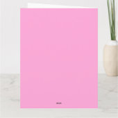 Carte Anniversaire de la photo florale Chic Sakura Pink (Dos)