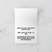 Carte anniversaire de la piscine portable (Intérieur)