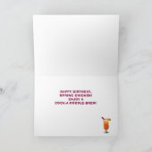 Carte Anniversaire de la plage de Cocktails Tropical Fun (Intérieur)