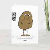 Carte Anniversaire de la plaisanterie (Dos)