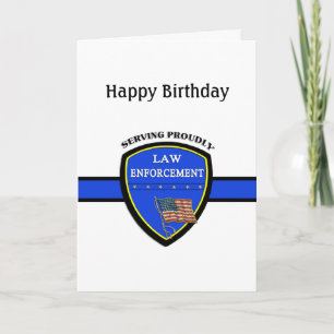 Carte Anniversaire de la police
